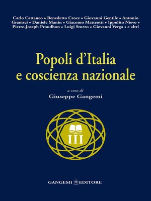 cover image of Popoli d'Italia e coscienza nazionale